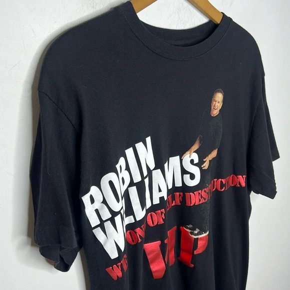 Robin Williams VIP Weapons of Self Destruction Comedy Tour Graphic T Shirt - Picture 3 of 9